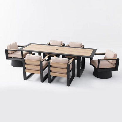 Bundle Set – Mirador 7-piece dinning set + 3-piece conversation set