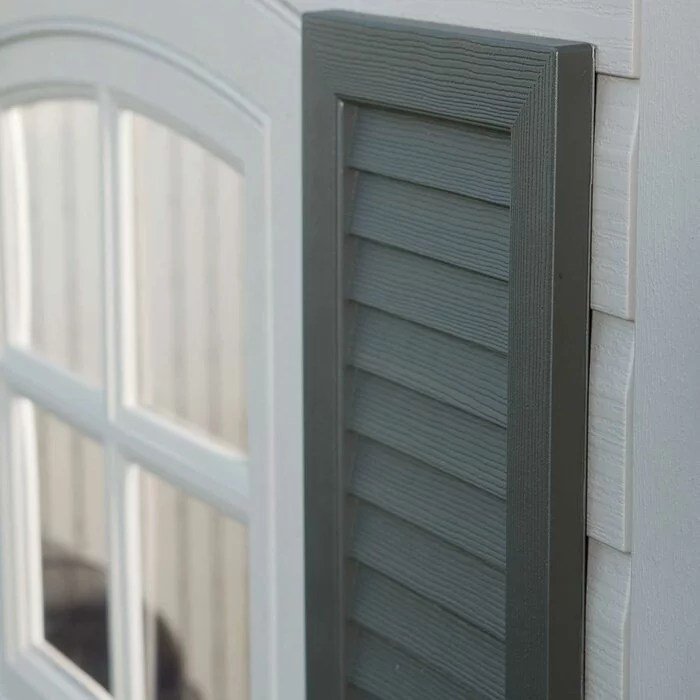 Dual Entry 15 ft. W x 8 ft. D Plastic Storage Shed