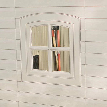 Dual Entry 15 ft. W x 8 ft. D Plastic Storage Shed