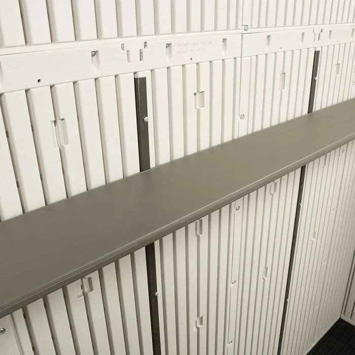 Dual Entry 15 ft. W x 8 ft. D Plastic Storage Shed