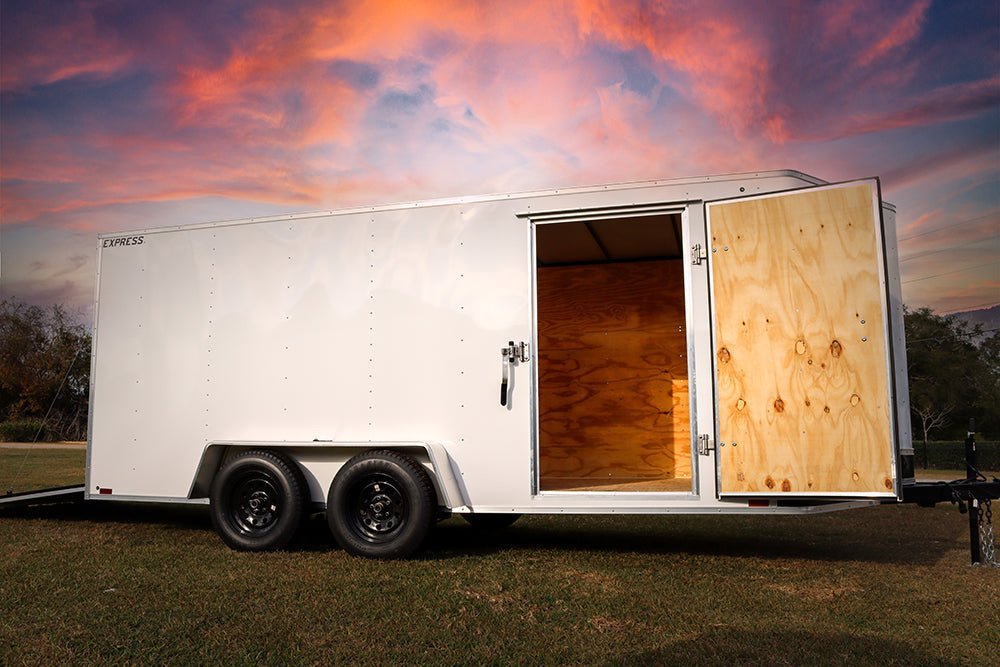 Big White Enclosed Trailer