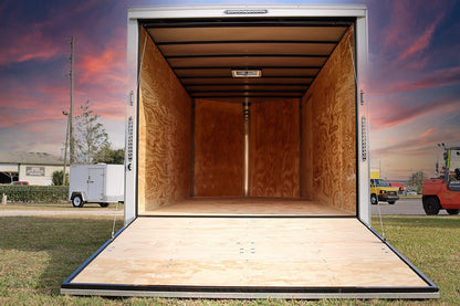 Big White Enclosed Trailer
