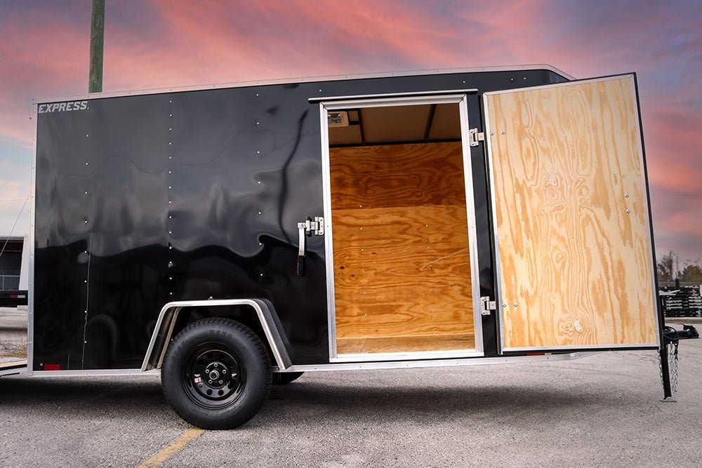 Small Black Enclosed Trailer