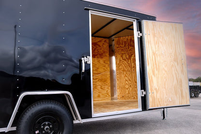 Small Black Enclosed Trailer