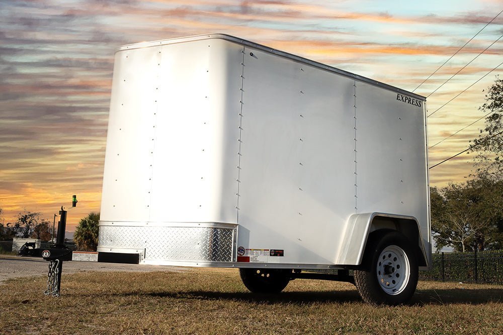 Small White Enclosed Trailer