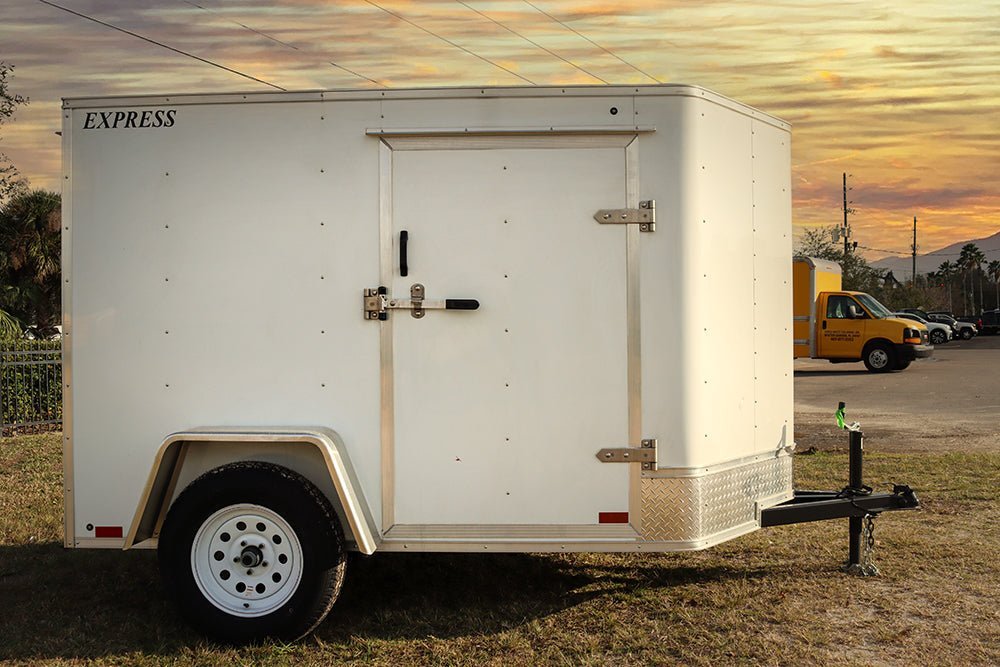 Small White Enclosed Trailer