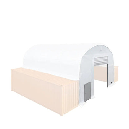 Front End Wall Kit, Compatible with TMG-DT3020C and DT3040C container shelters installed with the high cube containers (9’6″), TMG-DT30FW9V