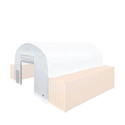 Front End Wall Kit, Compatible with TMG-DT3020C and DT3040C container shelters installed with the standard height containers (8’6″), TMG-DT30FW8V