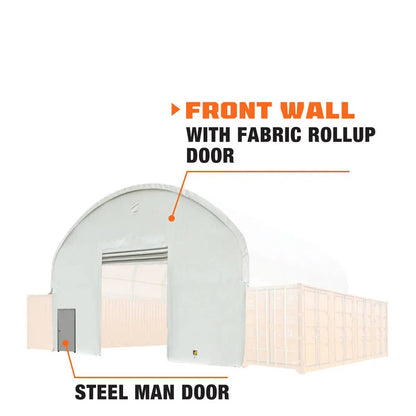 Front End Wall Kit, Compatible with TMG-DT4041C and DT4041CF container shelters installed with the high cube containers (9’6″), TMG-DT40FW9V