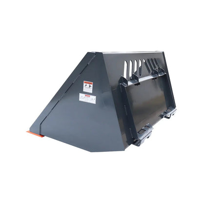 Heavy-Duty 60″ Skid Steer Snow/Mulch Bucket, Bolt-On Cut Edge, 1500-lb Weight Capacity, Universal Quick Mount, TMG-SN60