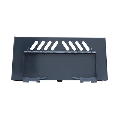 Heavy-Duty 60″ Skid Steer Snow/Mulch Bucket, Bolt-On Cut Edge, 1500-lb Weight Capacity, Universal Quick Mount, TMG-SN60