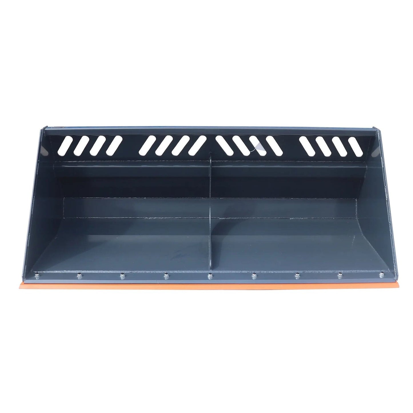 Heavy-Duty 84″ Skid Steer Snow/Mulch Bucket, Bolt-On Cut Edge, 1500-lb Weight Capacity, Universal Quick Mount, TMG-SN84