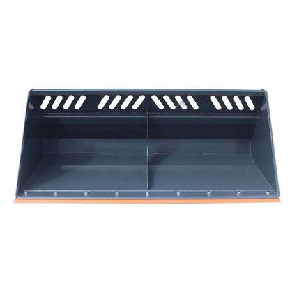 Heavy-Duty 84″ Skid Steer Snow/Mulch Bucket, Bolt-On Cut Edge, 1500-lb Weight Capacity, Universal Quick Mount, TMG-SN84