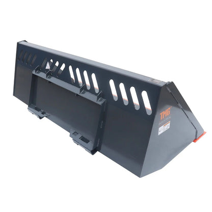 Heavy-Duty 84″ Skid Steer Snow/Mulch Bucket, Bolt-On Cut Edge, 1500-lb Weight Capacity, Universal Quick Mount, TMG-SN84