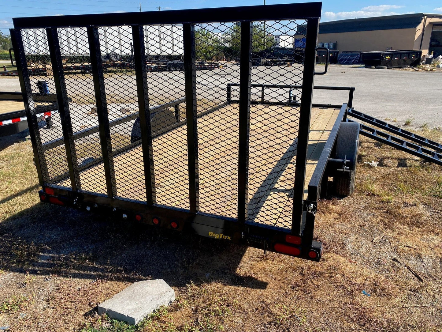 Big Tex 35SA-14BKRSX Single Axle ATV Trailer  83″x14′  Black