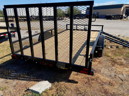 Big Tex 35SA-14BKRSX Single Axle ATV Trailer  83″x14′  Black