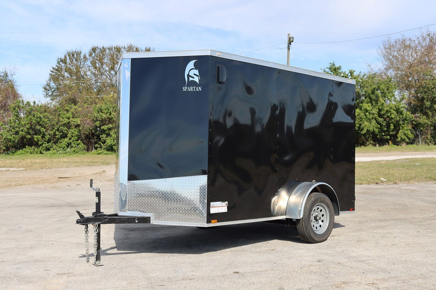 Spartan 6X10 Base Black Enclosed Cargo Trailer | Black |