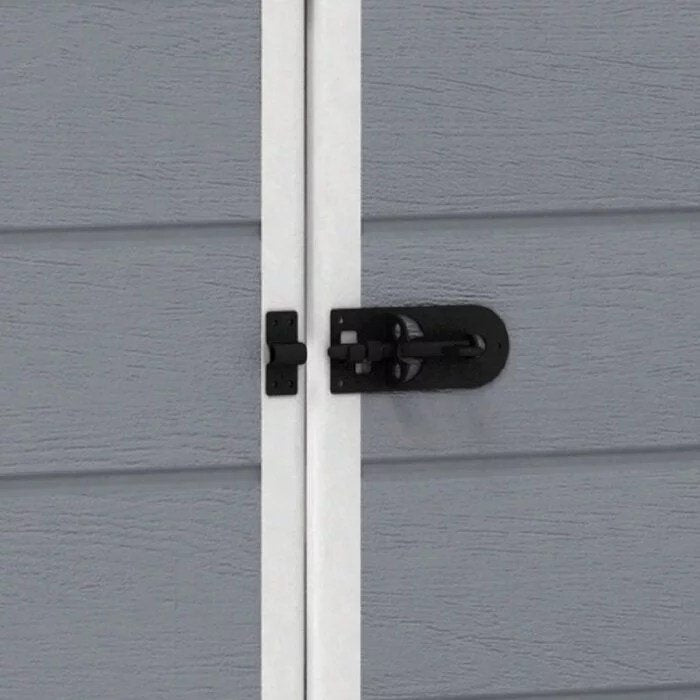 Keter Manor 4 ft. W x 6 ft. D Vertical Resin Outdoor Storage Shed Ideal For Patio Installation Included