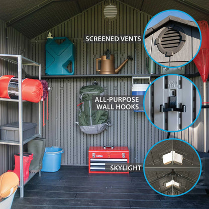 Lifetime 8 Ft x 7.5 Ft Outdoor Storage Shed