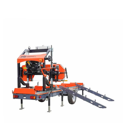 Log Loading Ramp Kit for Sawmill Trailer PSM27, Mast/Boom, 70″ Ramp Length, 3800-lb Load Capacity, TMG-PSM27-Lramp