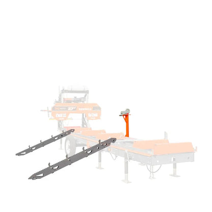 Log Loading Ramp Kit for Sawmill Trailer PSM27, Mast/Boom, 70″ Ramp Length, 3800-lb Load Capacity, TMG-PSM27-Lramp