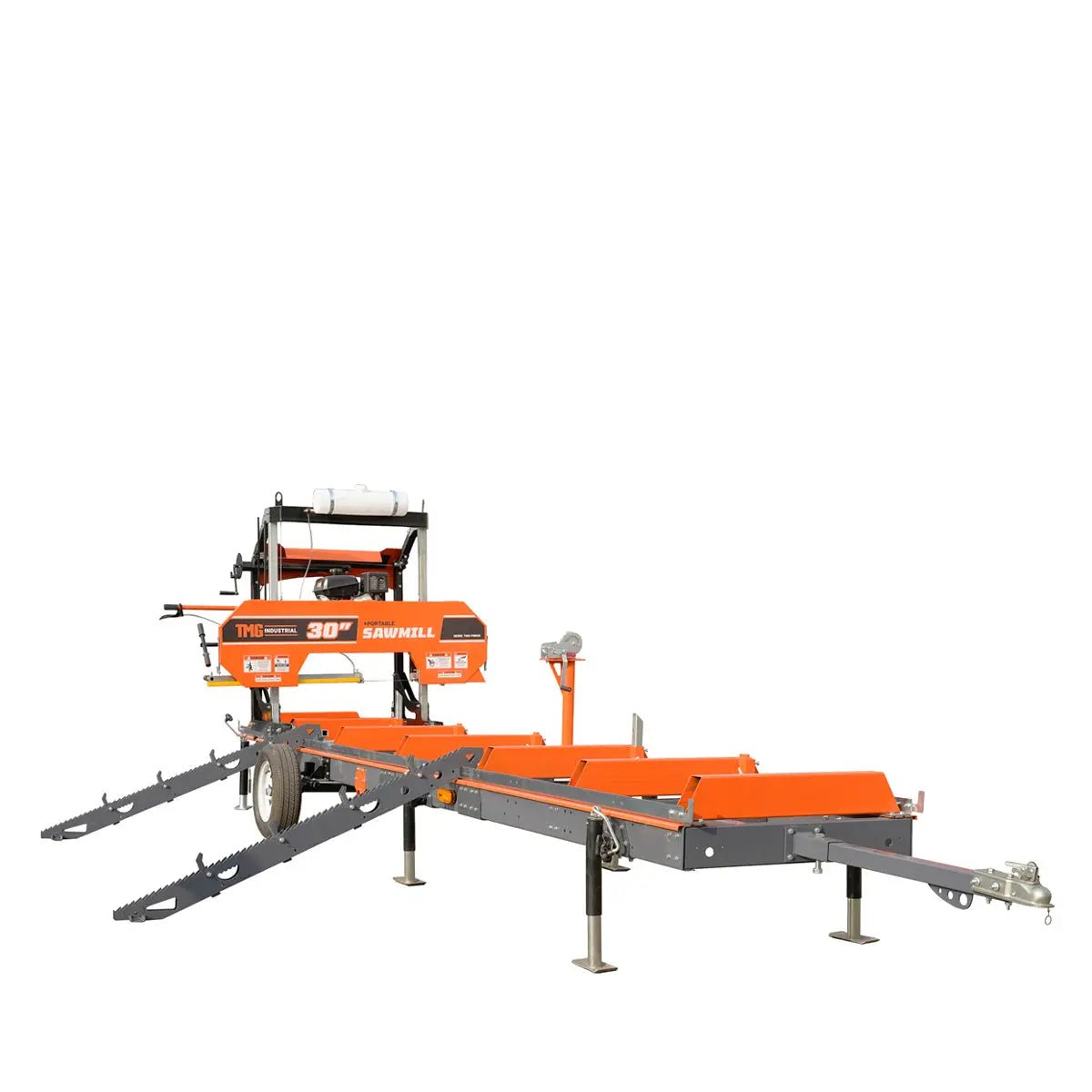 Log Loading/Rolling & Ramp Package for TMG-PSM30, 2-Speed 2000 Lb Winch, Mast/Boom, Receiver, 70″ Ramp Length, 3800 Lb Loading Capacity, 32-½’ Steel Cable, TMG-PSM30-Lramp