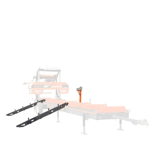 Log Loading/Rolling & Ramp Package for TMG-PSM30, 2-Speed 2000 Lb Winch, Mast/Boom, Receiver, 70″ Ramp Length, 3800 Lb Loading Capacity, 32-½’ Steel Cable, TMG-PSM30-Lramp