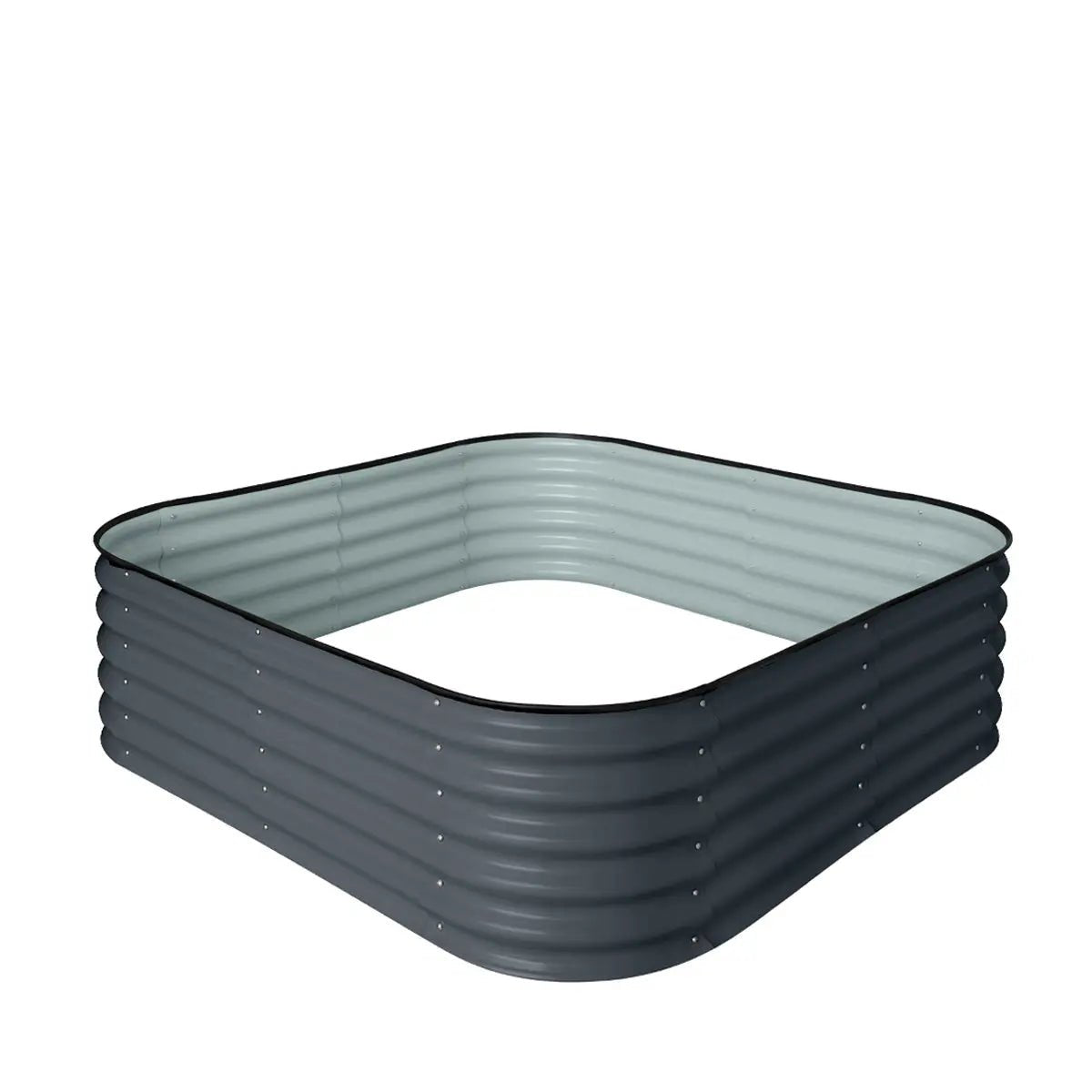 Metal Raised Garden Bed Kit, 9-In-1 Modular Design, 18″ Tall, Galvanized & Powder Coated, Rubber Edging, TMG-MGB96