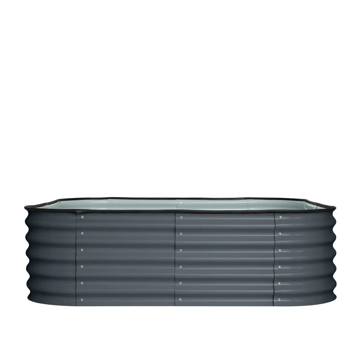 Metal Raised Garden Bed Kit, 9-In-1 Modular Design, 18″ Tall, Galvanized & Powder Coated, Rubber Edging, TMG-MGB96