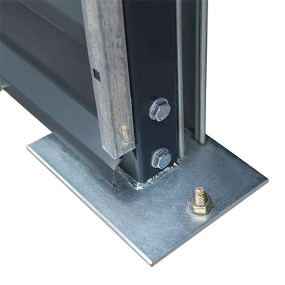 Metal Shed Carport Add-On Package Kit For TMG-MSC2020F And TMG-MSC2030F , Front Wall w/Roll Up Doors & Back Wall, TMG-MSC20-RD12