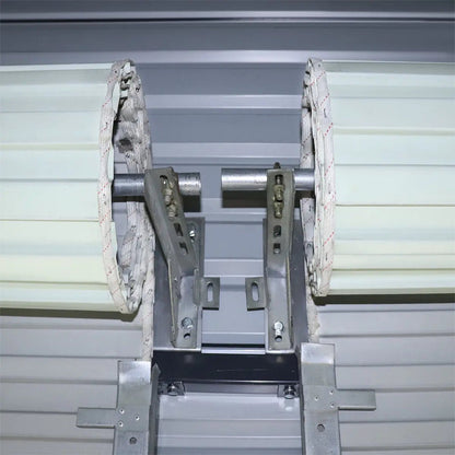 Metal Shed Carport Add-On Package Kit For TMG-MSC2020F And TMG-MSC2030F , Front Wall w/Roll Up Doors & Back Wall, TMG-MSC20-RD12