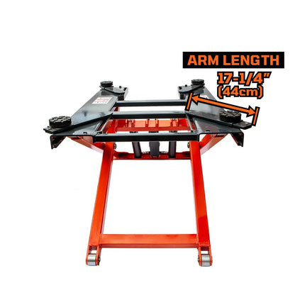 Mid-Rise Portable Automotive Scissor Lift, 6000 lb Lift Capacity, 48″ Lift Height, Single-Point Lock Release, TMG-ALS61