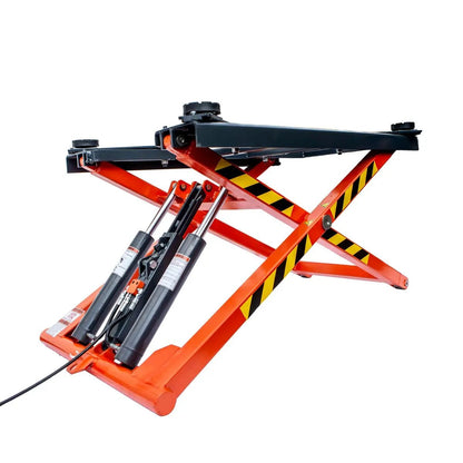 Mid-Rise Portable Automotive Scissor Lift, 6000 lb Lift Capacity, 48″ Lift Height, Single-Point Lock Release, TMG-ALS61