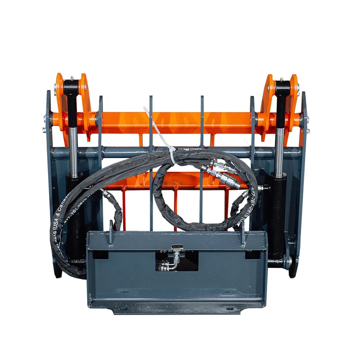 Mini Skid Steer Root Rake Grapple, 35″ Working Width, 2200-lb Capacity, Toro Style Mount Plate, TMG-SRG35