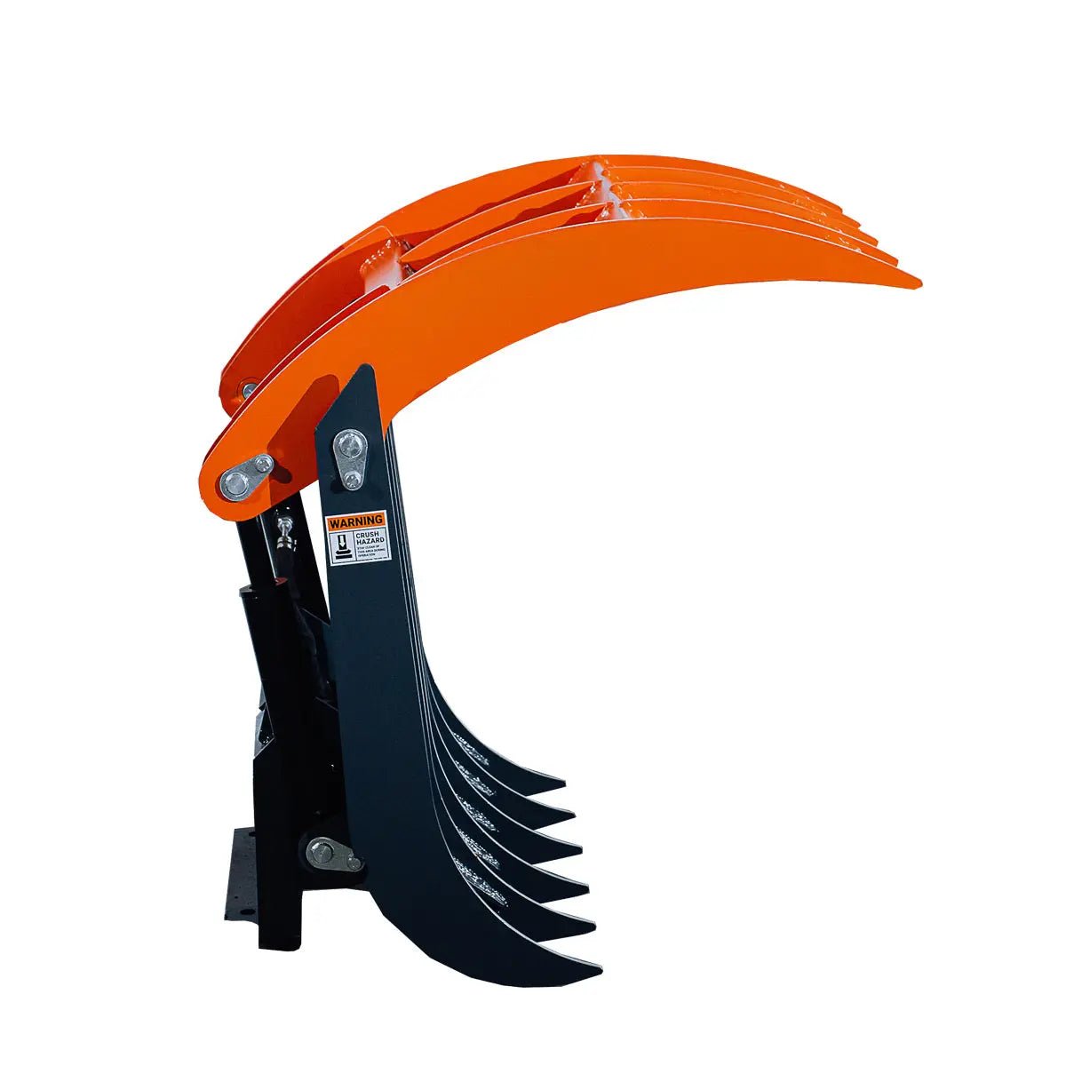 Mini Skid Steer Root Rake Grapple, 35″ Working Width, 2200-lb Capacity, Toro Style Mount Plate, TMG-SRG35