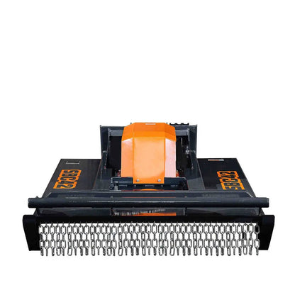 Mini Skid Steer Rotary Brush Cutter, 42″ Cut Width, 2-½” Capacity, Hydraulic Motor, Toro Style Mount Plate,TMG-SBC42