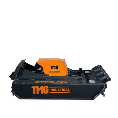 Mini Skid Steer Rotary Brush Cutter, 42″ Cut Width, 2-½” Capacity, Hydraulic Motor, Toro Style Mount Plate,TMG-SBC42