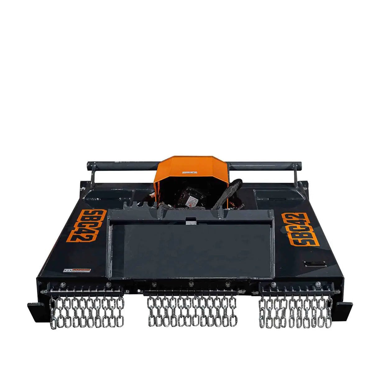 Mini Skid Steer Rotary Brush Cutter, 42″ Cut Width, 2-½” Capacity, Hydraulic Motor, Toro Style Mount Plate,TMG-SBC42