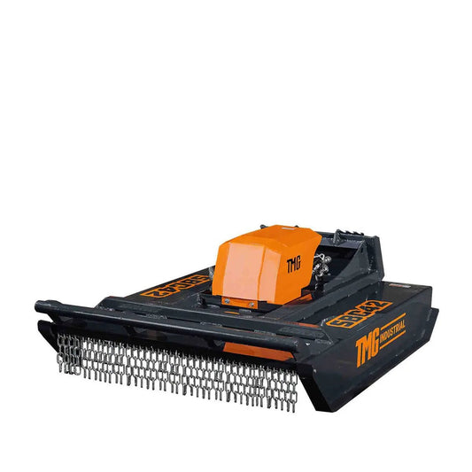 Mini Skid Steer Rotary Brush Cutter, 42″ Cut Width, 2-½” Capacity, Hydraulic Motor, Toro Style Mount Plate,TMG-SBC42