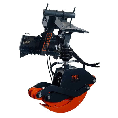 Mini Skid Steer Rotating Grapple, Toro Style Mount, 59″ Grapple Opening, 1500 LB Lifting Capacity, 1.5-Ton Power Rotation, TMG-SLG59