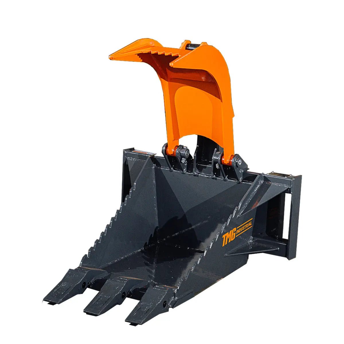 Mini Skid Steer Stump Bucket Grapple, 2200-lb Grapple Capacity, Toro Style Mount Plate, TMG-SSG36