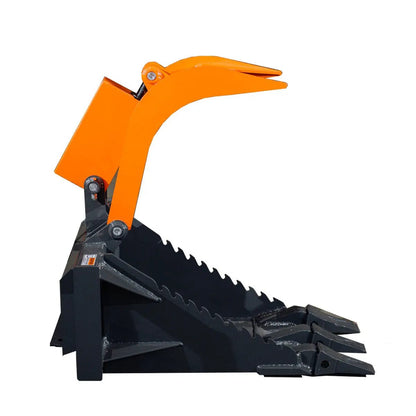 Mini Skid Steer Stump Bucket Grapple, 2200-lb Grapple Capacity, Toro Style Mount Plate, TMG-SSG36