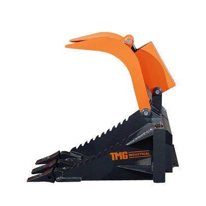 Mini Skid Steer Stump Bucket Grapple, 2200-lb Grapple Capacity, Toro Style Mount Plate, TMG-SSG36