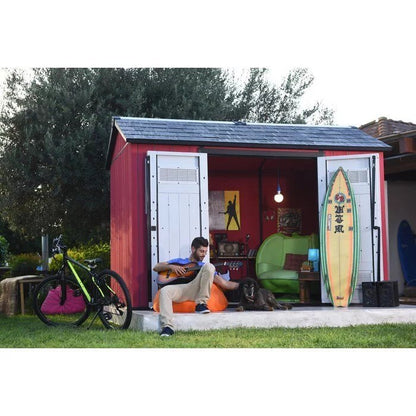 Oakland 11 ft. W x 7.5 ft. D Plastic Storage Shed