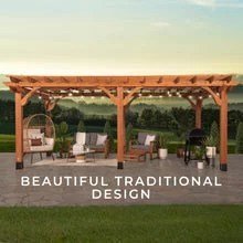 20X12 BEAUMONT PERGOLA – BROWN