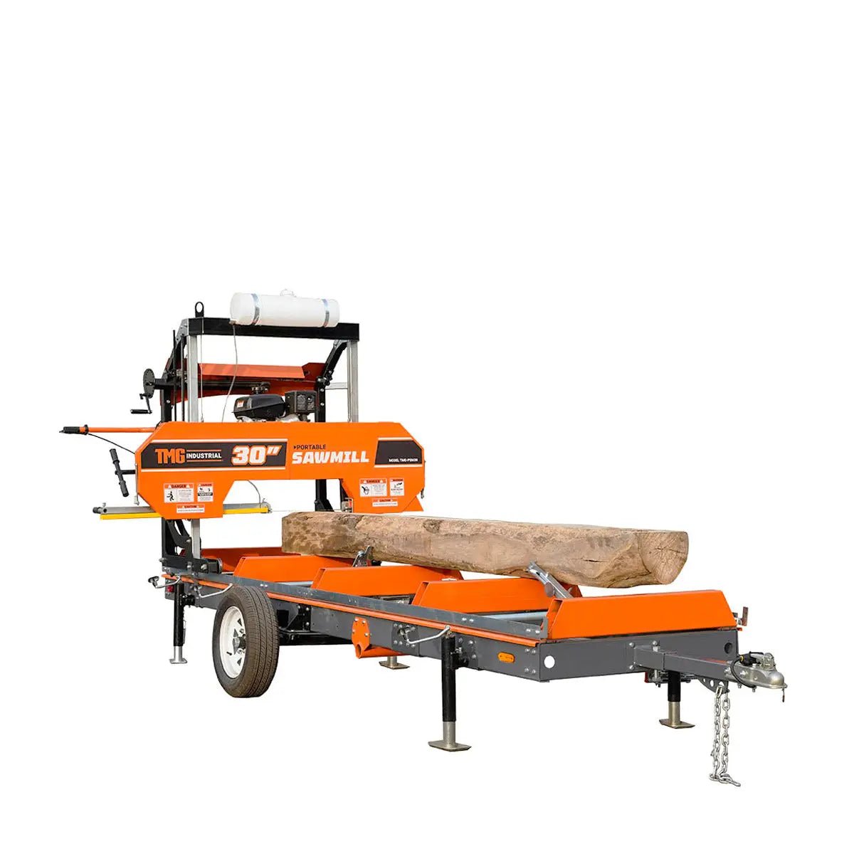 Primary Sub-Frame for Sawmill Trailer PSM30, 6600-lb Capacity, Leveling Jacks, Anti-Tipping Rail Guard, TMG-PSM30-Sframe