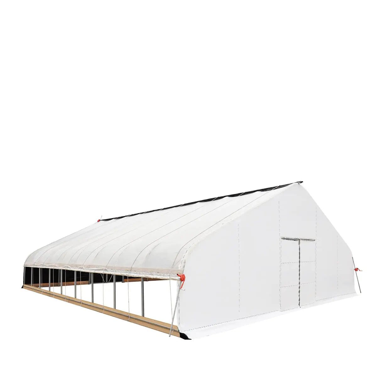 Pro Series 30’ x 40’ Light Deprivation Two Layer Cover Greenhouse Grow Tent, 6-mil Blackout Tarp and Clear Film, Cold Frame, Hand Crank Roll-Up Sides, Peak Ceiling Roof, TMG-GHD3040