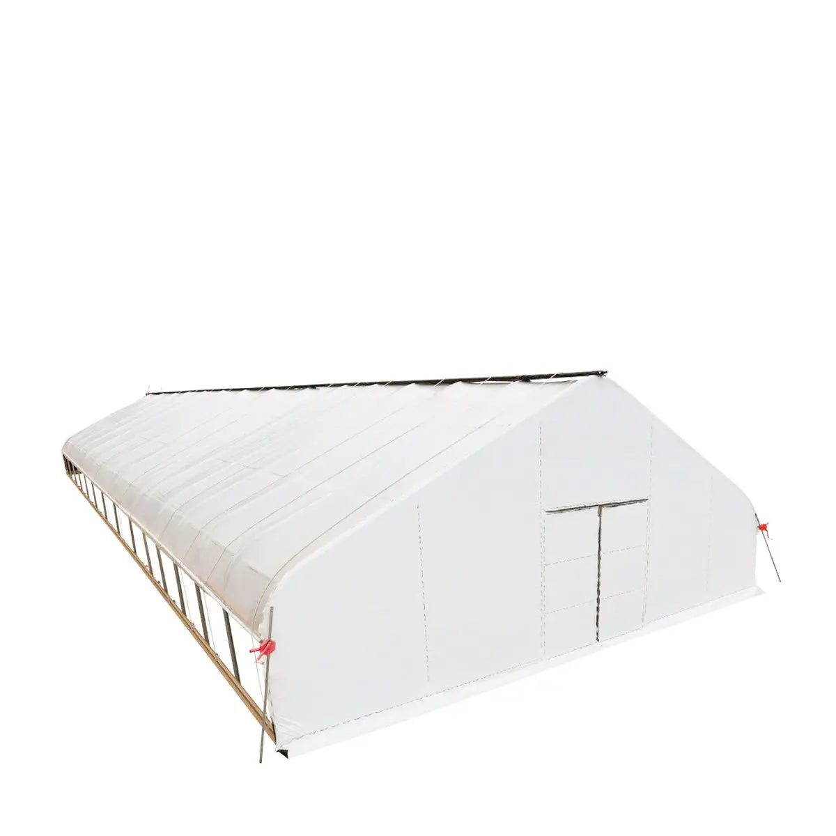 Pro Series 30’ x 60’ Light Deprivation Two Layer Cover Greenhouse Grow Tent, 6-mil Blackout Tarp and Clear Film, Cold Frame, Hand Crank Roll-Up Sides, Peak Ceiling Roof, TMG-GHD3060