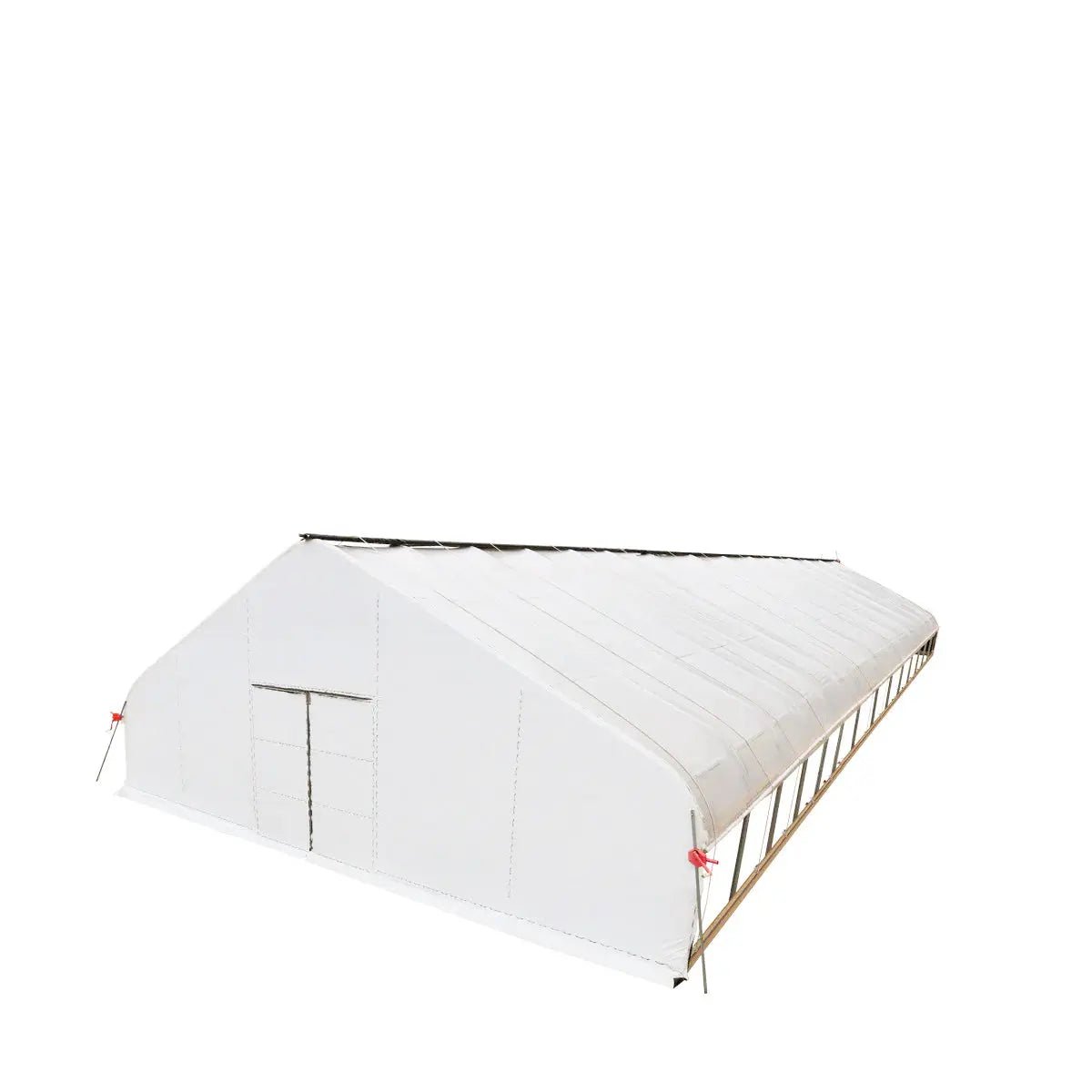 Pro Series 30’ x 60’ Light Deprivation Two Layer Cover Greenhouse Grow Tent, 6-mil Blackout Tarp and Clear Film, Cold Frame, Hand Crank Roll-Up Sides, Peak Ceiling Roof, TMG-GHD3060