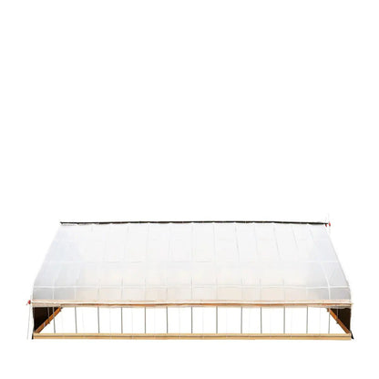 Pro Series 30’ x 60’ Light Deprivation Two Layer Cover Greenhouse Grow Tent, 6-mil Blackout Tarp and Clear Film, Cold Frame, Hand Crank Roll-Up Sides, Peak Ceiling Roof, TMG-GHD3060